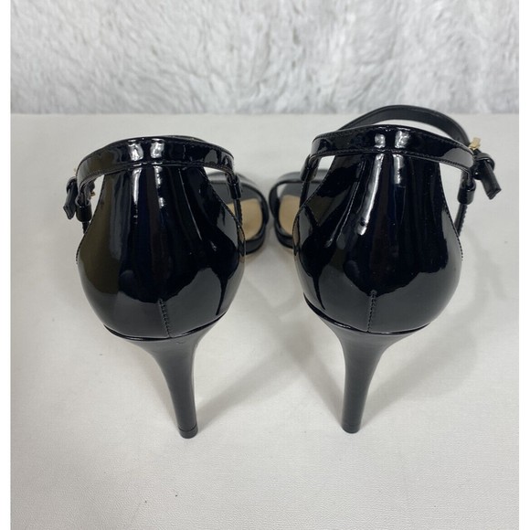 MICHAEL Michael Kors Simone Dress Sandals Black Patent Leather NIB - Picture 5 of 8